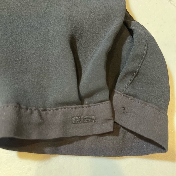 FOREVER 21 Black Flirty Front Crossed Blouse Size Large - Picture 7 of 8